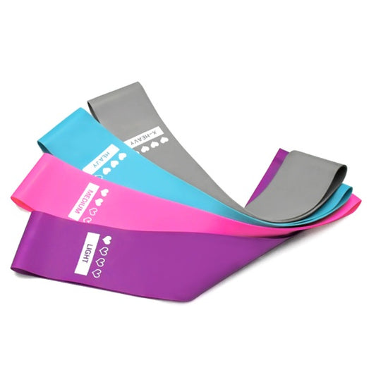 Glatino Resistance Bands Set β Elastic Booty & Fitness Bands for Gym, Yoga, Pilates & Full-Body Workouts