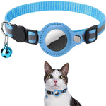 Reflective Airtag Pet Collar – Waterproof Nylon Dog & Cat Collar with Airtag Holder Case for Safe Tracking | Durable & Adjustable | Glatino