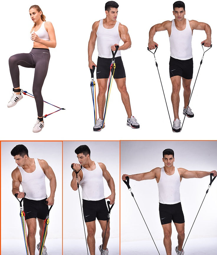 Glatino Portable Fitness Rally – Elastic Resistance Pull Rope for Full-Body Workouts, Yoga, Pilates & Strength Training