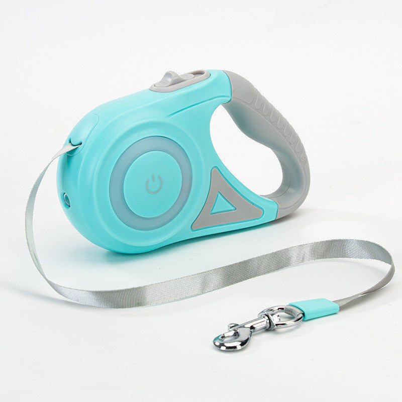 Glatino Retractable Dog Leash with LED Spotlight & Collar – Automatic Pet Traction Rope for Small & Medium Dogs