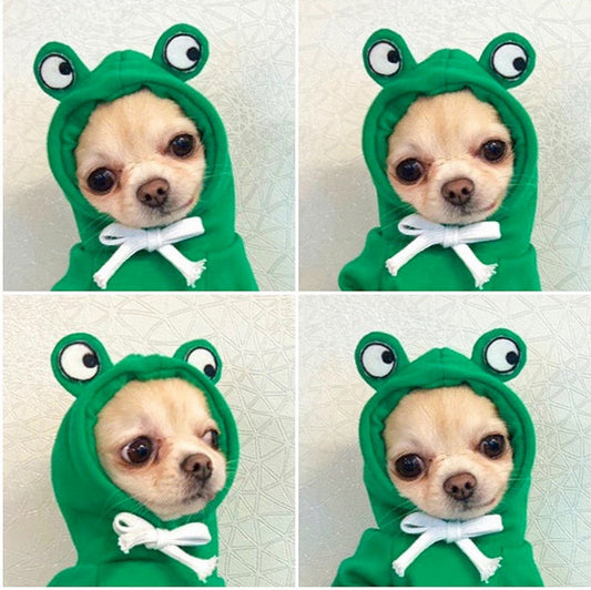 Glatino Cute Fruit Dog Clothes Hoodie – Winter Warm Fleece Outfit for Small Dogs, Cats & Puppies