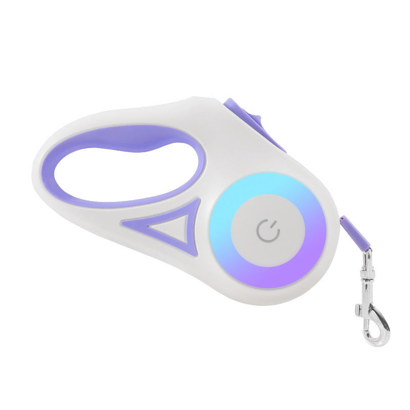 Glatino Retractable Dog Leash with LED Spotlight & Collar – Automatic Pet Traction Rope for Small & Medium Dogs