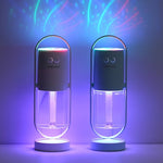 Glatino Magic Shadow USB Air Humidifier with Projection Night Light – Ultrasonic Mini Mist Maker for Home, Car & Office