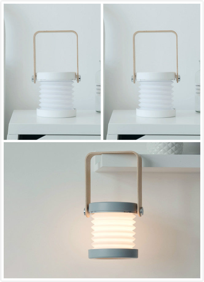 Glatino Foldable Touch LED Night Light Dimmable USB Rechargeable Portable Lantern for Home Decor Reading