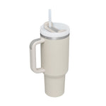 Glatino 40 Oz Insulated Tumbler with Handle & Straw – Stainless Steel Spill Proof Vacuum Coffee Cup for Travel & Office
