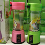 Glatino Portable USB Rechargeable Mini Blender Electric Juicer 6 Blades Fruit Juice Mixer for Home Travel