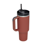Glatino 40 Oz Insulated Tumbler with Handle & Straw – Stainless Steel Spill Proof Vacuum Coffee Cup for Travel & Office