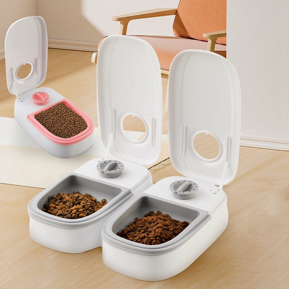 Glatino Automatic Smart Pet Feeder – Timed Food Dispenser with Stainless Steel Bowl for Cats & Dogs