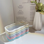 Wave Border Phone Case – Simple Solid Candy Color Soft Protective Cover for iPhone & Android | Shockproof & Stylish | Glatino