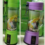 Glatino Portable USB Rechargeable Mini Blender Electric Juicer 6 Blades Fruit Juice Mixer for Home Travel