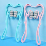 Six-Wheel Neck Massager – Manual Roller Tool for Muscle Relaxation, Stress & Pain Relief | Full-Body Massage Roller by Glatino