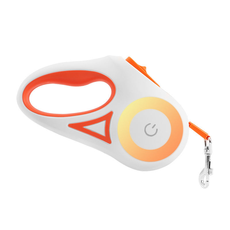 Glatino Retractable Dog Leash with LED Spotlight & Collar – Automatic Pet Traction Rope for Small & Medium Dogs