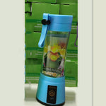 Glatino Portable USB Rechargeable Mini Blender Electric Juicer 6 Blades Fruit Juice Mixer for Home Travel