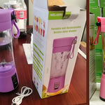 Glatino Portable USB Rechargeable Mini Blender Electric Juicer 6 Blades Fruit Juice Mixer for Home Travel