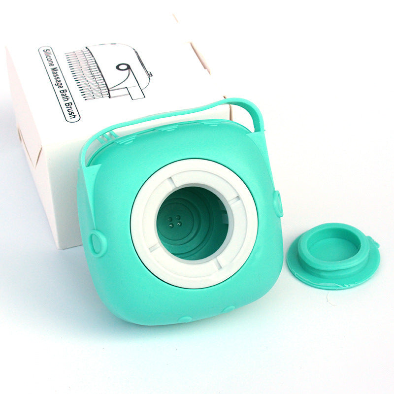 Silicone Dog & Cat Bath Massage Gloves Brush – Grooming Comb with Shampoo Dispenser for Easy Cleaning | Pet Care Essential | Glatino