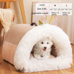 Portable Pet Nest – Warm Long-Fur Dog & Cat Bed for Autumn & Winter | Soft, Moisture-Proof, Cozy Pet House | Glatino