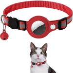 Reflective Airtag Pet Collar – Waterproof Nylon Dog & Cat Collar with Airtag Holder Case for Safe Tracking | Durable & Adjustable | Glatino