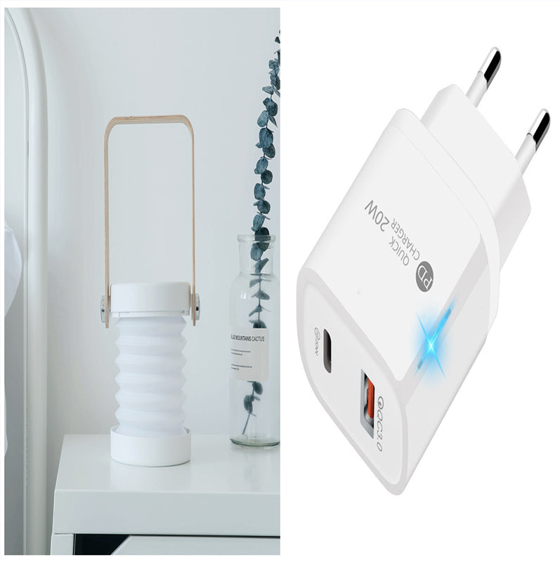 Glatino Foldable Touch LED Night Light Dimmable USB Rechargeable Portable Lantern for Home Decor Reading