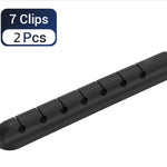 Silicone USB Cable Winder Desktop Cable Organizer Management Multipurpose Clips Cables Protector For Wired Headphones