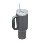 Glatino 40 Oz Insulated Tumbler with Handle & Straw – Stainless Steel Spill Proof Vacuum Coffee Cup for Travel & Office