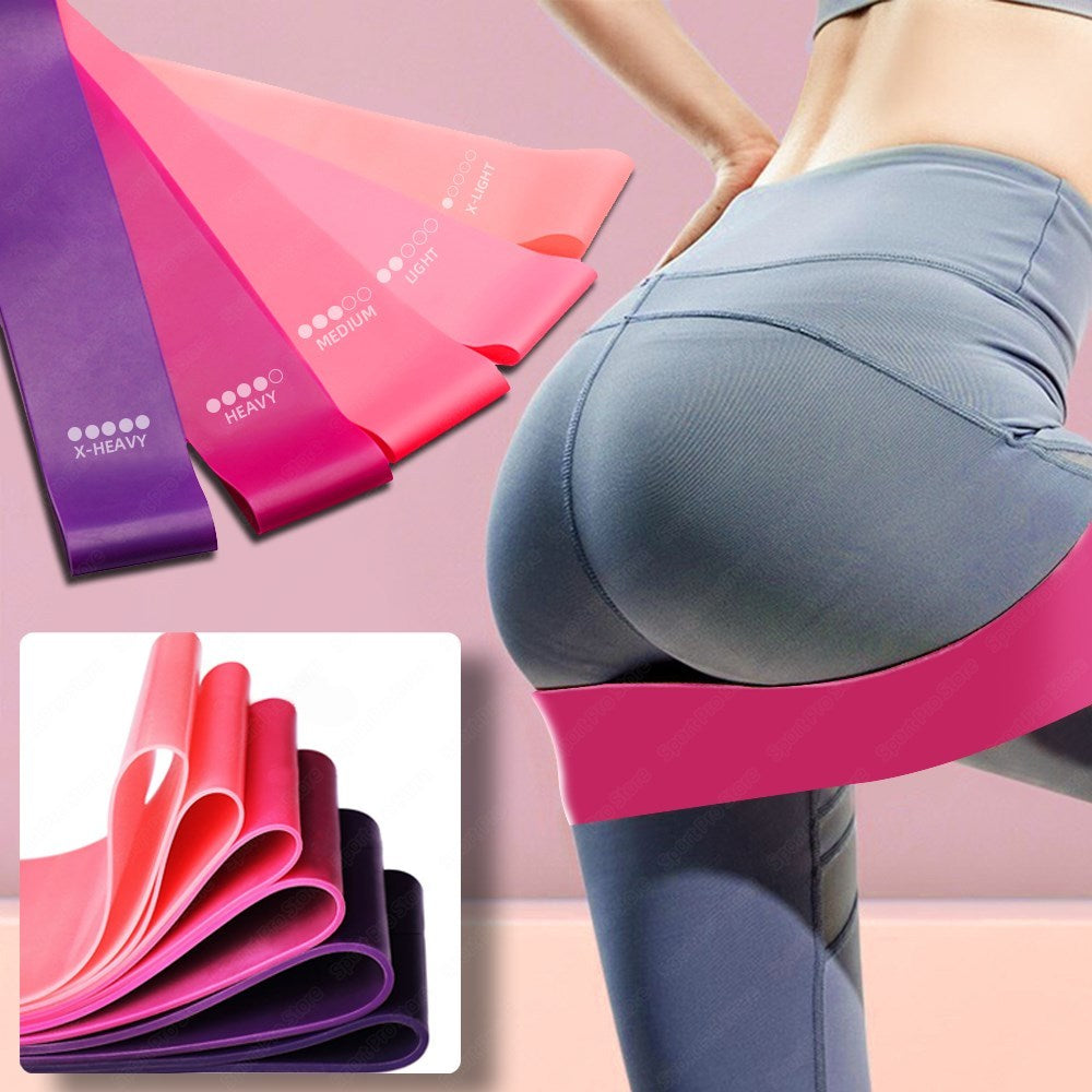 Glatino Resistance Bands Set – Elastic Booty & Fitness Bands for Gym, Yoga, Pilates & Full-Body Workouts