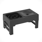 Adjustable Elevated Dog Bowls | Stainless Steel Double Feeder Stand for Large Dogs