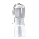 3-in-1 Dog Water Bottle Feeder – Portable Pet Cup with Food & Waste Bag Storage for Outdoor Travel & Walking | Glatino