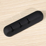 Silicone USB Cable Winder Desktop Cable Organizer Management Multipurpose Clips Cables Protector For Wired Headphones