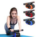 Double Wheel Ab Roller – Automatic Rebound Abdominal Exerciser & Waist Trainer for Home Gym Fitness | Core Strength Workout | Glatino