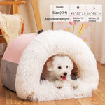Portable Pet Nest – Warm Long-Fur Dog & Cat Bed for Autumn & Winter | Soft, Moisture-Proof, Cozy Pet House | Glatino