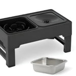 Adjustable Elevated Dog Bowls | Stainless Steel Double Feeder Stand for Large Dogs