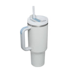 Glatino 40 Oz Insulated Tumbler with Handle & Straw – Stainless Steel Spill Proof Vacuum Coffee Cup for Travel & Office