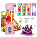 Glatino Portable USB Rechargeable Mini Blender Electric Juicer 6 Blades Fruit Juice Mixer for Home Travel