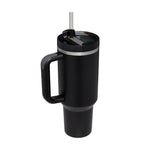 Glatino 40 Oz Insulated Tumbler with Handle & Straw – Stainless Steel Spill Proof Vacuum Coffee Cup for Travel & Office