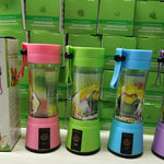 Glatino Portable USB Rechargeable Mini Blender Electric Juicer 6 Blades Fruit Juice Mixer for Home Travel
