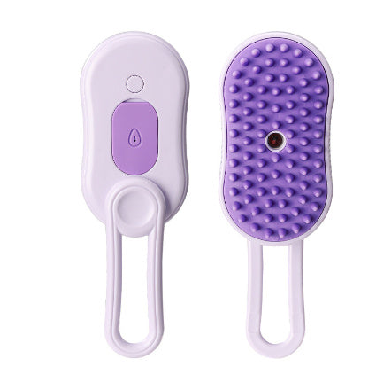 Glatino 3-in-1 Electric Pet Steam Brush – Steamy Cat & Dog Grooming Comb for Hair Removal, Massage & Cleaning