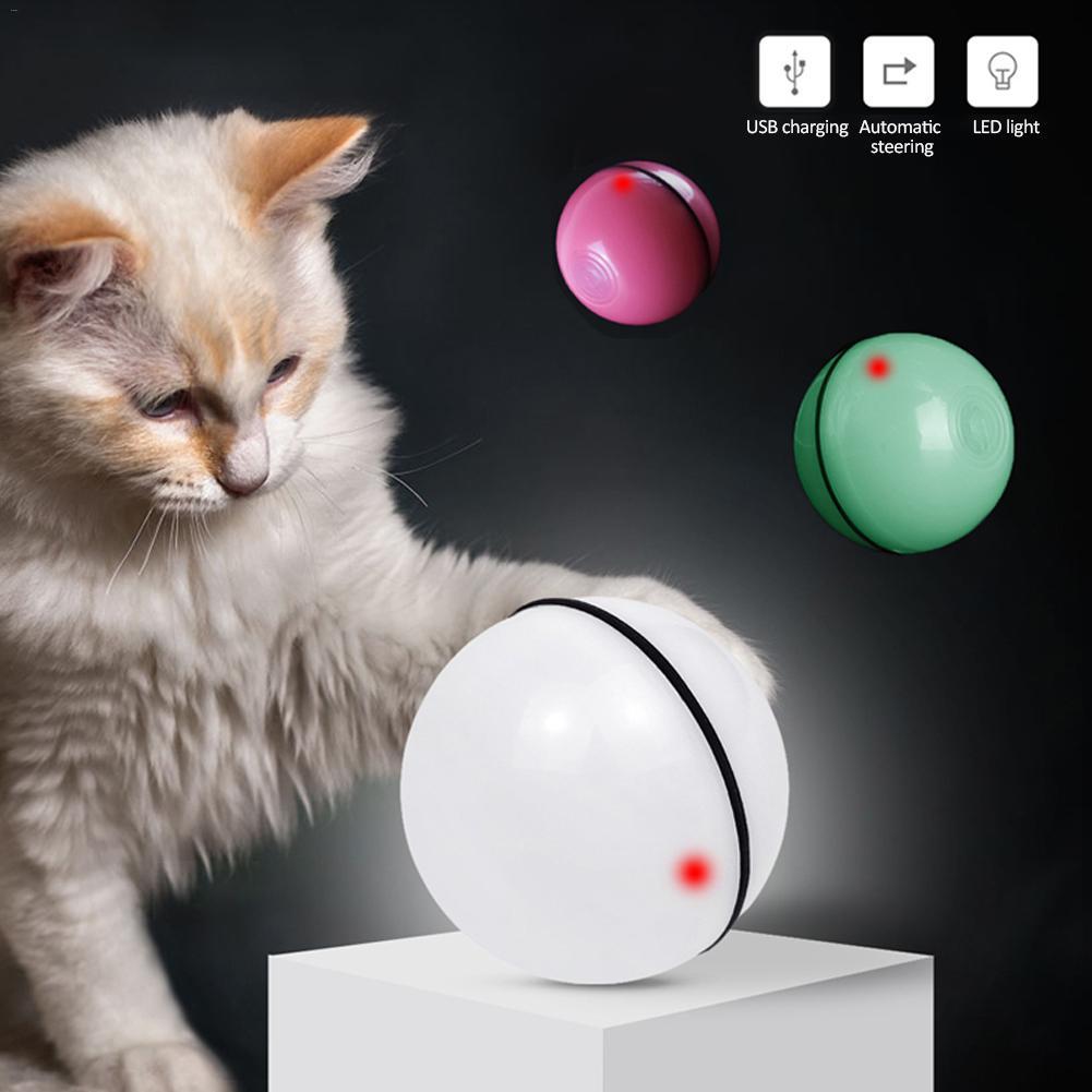 LED Laser Rolling Cat Toy Ball | Interactive Electronic Pet Toy for Cats & Kittens